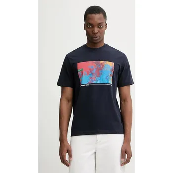 Bavlněné tričko United Colors of Benetton 3MI5U10BG námořnická modř 59X, vel. XXL