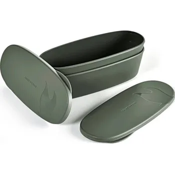 Kempingové nádobí Light My Fire SnapBox oval 2-pack SageGreen