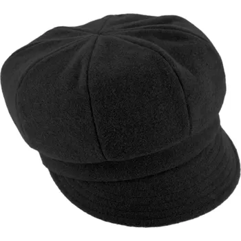 Čepice Fiebig - Headwear since 1903 Dámská zimní černá vlněná nepromokavá bekovka - Sympatex Velikost: 58 cm