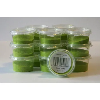 písek zeleň jarní / 200g (Dekorativní písek)