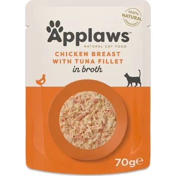 Krmivo pro kočku 12x70g Applaws kapsičky - kuřecí prsa s filetem z tuňáka
