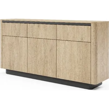 Komoda Komoda OMBRA 163 cm do obývacího pokoje Ložnice 3 zásuvky Dvířka Široký dub Cremona