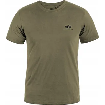 Tričko Alpha Industries Small Logo Basic 188505 11 Olivové S
