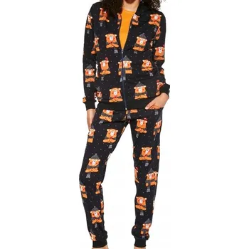 Dámské pyžamo Dámské vel. pyžamo Cornette 465/292 Bear 2, velikost L (40), černé