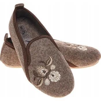 Dámské pantofle Dámské pantofle s gumičkou plst domácí pantofle zabudovaná Wójciak Podhalí