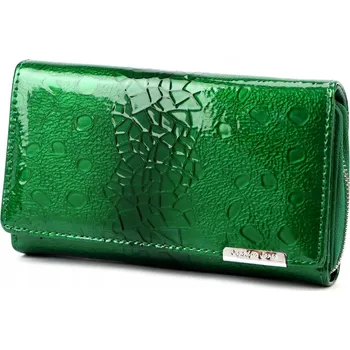 Jennifer Jones peněženka z pravé kůže zelená - dámská