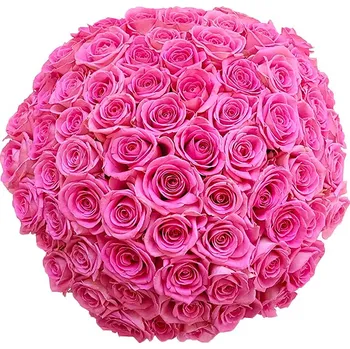 umělá květina Rozvoz květin - 70 růžových růží 40cm