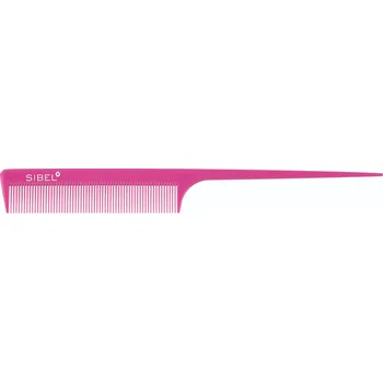 hřeben SIBEL tupírovací hřeben na vlasy Tail Comb Delrin 101 Pink 20.7cm S 4011611