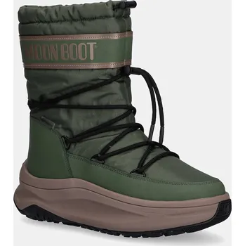 Dámská zimní obuv Sněhule Moon Boot MB MOON247 POLAR WP zelená barva, 80D2490010 G016 80D2490010.G016 91X, EUR 41