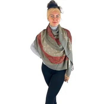 Šátek Dámský šátek 70x175cm drops - Tmavě šedý
