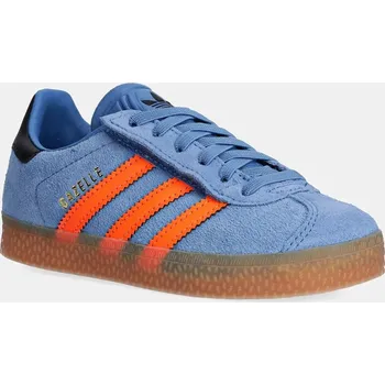 Chlapecké tenisky Dětské semišové sneakers boty adidas Originals GAZELLE JQ7836 modrá 95X, EUR 29