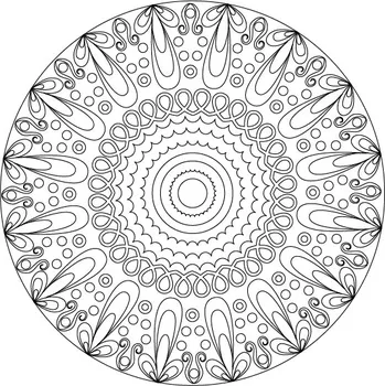 MANDALA 21. / 20x20 cm (Samolepicí šablona na pískování)