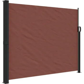 Markýza Zatahovací boční markýza hnědá 160 x 600 cm