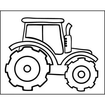 TRAKTOR / 15x12 cm (Samolepicí šablona na pískování)