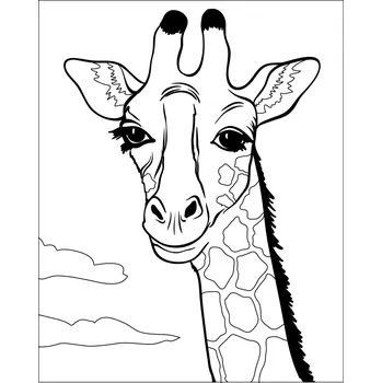 ŽIRAFA / 20x25 cm (Samolepicí šablona na pískování)