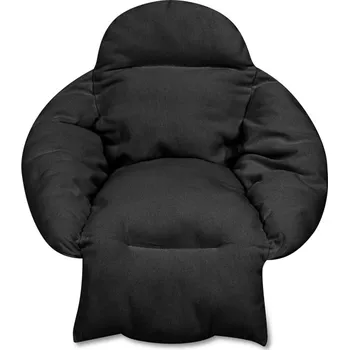 Polštář KIK Polštář Čapí hnízdo XXL černý