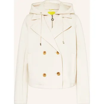 Dámský blejzr Cartoon Dámská Krabicová Bunda S Odnímatelným Lemem, krémová, 38