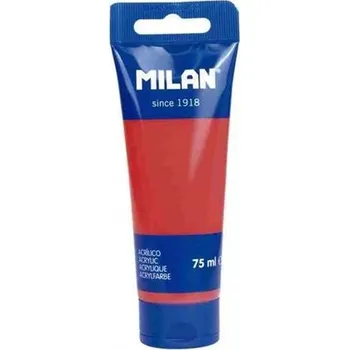 Výtvarná barva Akrylová barva Milan, 75 ml, červená