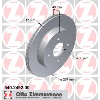 Brzdový kotouč Brzdový kotouč ZIMMERMANN 55311-80G00