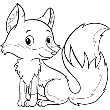 LIŠKA / 20x20 cm (Samolepicí šablona na pískování)