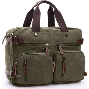 Canvasio plátěná taška crossbody Savior Zelená 18L