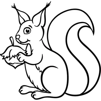 VEVERKA / 10x10 cm (Samolepicí šablona na pískování)