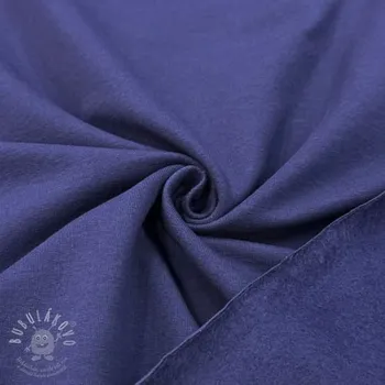 Teplákovina počesaná midnight blue