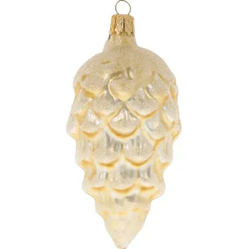 Ozdoba vánoční, šiška, zlatá/matná, ?cm (DOPRODEJ POSLEDNÍCH KOUSKŮ) - BALENÍ OBSAHUJE 6 ks!|Ego Dekor