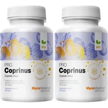 MycoMedica Coprinus PRO 2x 90 kapslí (Garantovaný obsah beta 1,3/1,6 glukanů min. 30 %)
