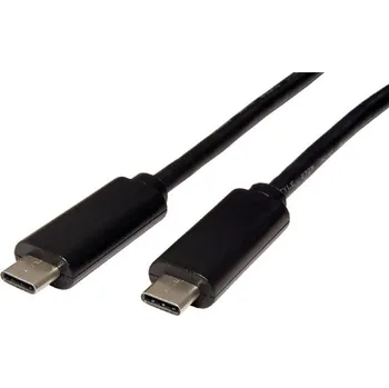 Datový kabel USB kabel (3.1), USB C samec - USB C samec, 0.5m, černý, plastic bag