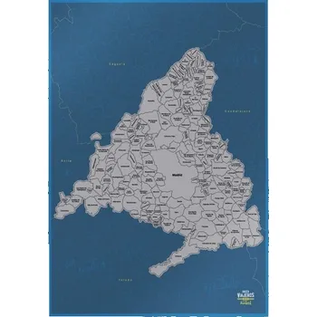 Stírací mapa Madridu Rasca Viajeros