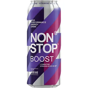 Limonáda NON STOP ''BOOST'', nealkoholický energetický nápoj 0% alkoholu, 500 ml