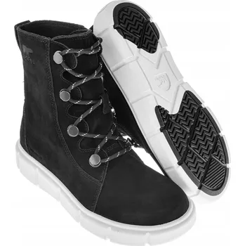 Dámská zimní obuv Dámské zimní boty Sorel Explorer III Joan WP - black/chalk (38)