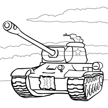 TANK / 20x20 cm (Samolepicí šablona na pískování)