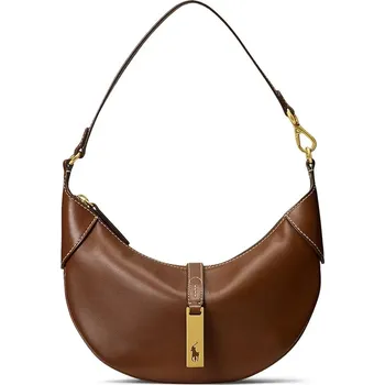 Kabelka Kožená kabelka Polo Ralph Lauren černá barva, 428871248, ONE SIZE, 88X