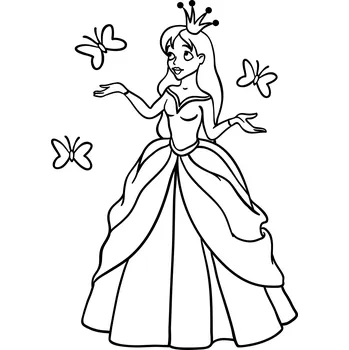 PRINCEZNA II. / 15x20 cm (Samolepicí šablona na pískování)