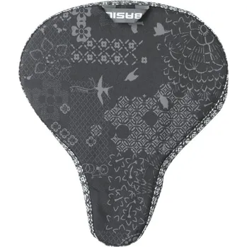 potah na sedlo Potah Basil Boheme Cover na sedlo šedá-dřevěné uhlí