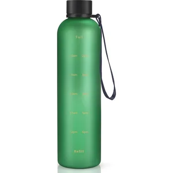 Láhev SIM bottle 1000 ml, zelená, černé matné víčko