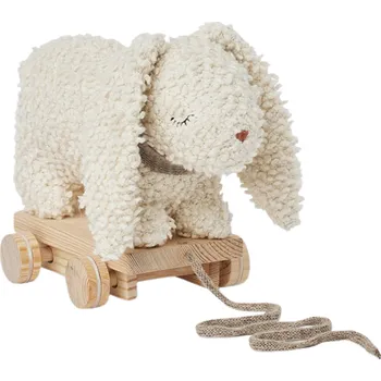 plyšák Tahací háčkovaný králík "Off White" Smallstuff