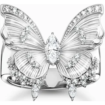 Šperk Thomas Sabo TR2495-051-14-56 Cocktailprstýnek butterfly silver