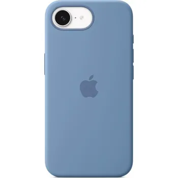 Pouzdro na mobilní telefon Silikonové pouzdro na iPhone 16e – zimní modrá