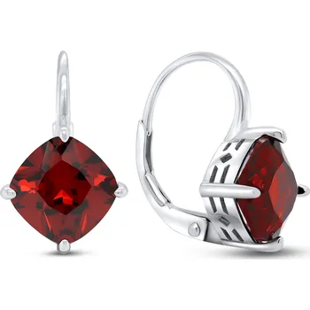 Náušnice Brilio Silver Módní stříbrné náušnice s červenými zirkony EA304WR + 2 měsíce na vrácení zboží