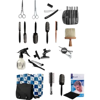 Kosmetická sada Základní sada pomůcek pro SOU obor kadeřnice s taškou pro praváky SADA II Kiepe Studio Techno