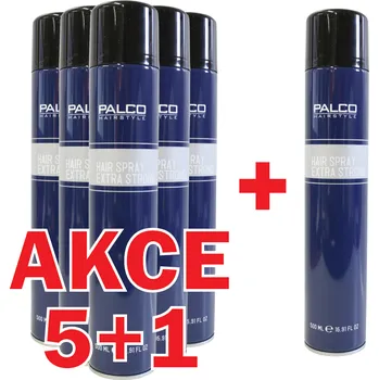 Stylingový přípravek Laky PALCO Hairstyle Hair Spray Extra Strong 500 ml 5 + 1