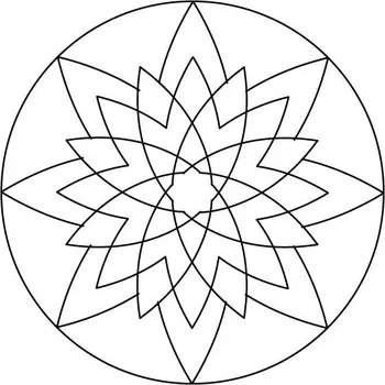 Vánoční dekorace hvězda F / 10x10 cm (Samolepicí šablona na pískování)