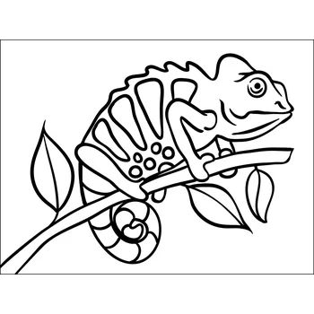 CHAMELEON / 20x15 cm (Samolepicí šablona na pískování)