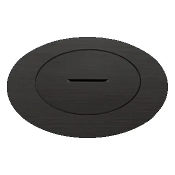 Elektrická zásuvka Lithoss Podlahová zásuvka ARPI IP 66 Round černá Zásuvky: Prázdná podlahová zásuvka – zařízení není součástí dodávky