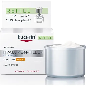 Pleťový krém Eucerin Náhradní náplň pro denní krém pro zralou pleť SPF 30 Hyaluron-Filler+3x Effect (Day Care Refill) 50 ml + 2 měsíce na vrácení zboží