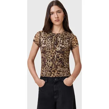 Dámská halenka Halenka AllSaints ELLIE dámská, oranžová barva, vzorovaná, W266JC 82A, vel. 36