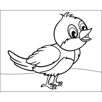 Samolepící dekorace PTÁČE / 12x15 cm (Samolepicí šablona na pískování)